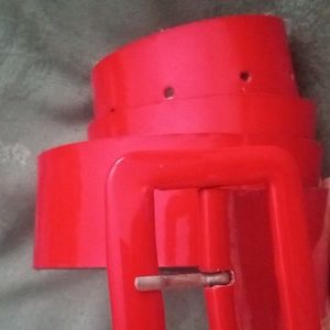 Shiny Red Belt